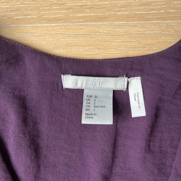 H&M Maxi Dress V Neck Gown with Slit - Picture 3 of 5